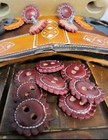 Vino Maroon Juego De Chapetones Conchos Monturas