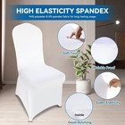 100pcs Spandex Stretch Chair Covers White For Wedding Party Banquet Decoration