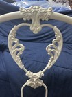 Elliott s Designs Inc White Metal Bed Frame Mounted Antique Style Headboard