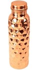 100  Pure Copper Water Bottle Diamond Handmade For Health Benefits 1000ml