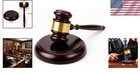 Wooden Gavel And Sound Block Set  9 8 Inch Judge Gavel With 4 8 Inch Block