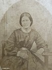 Cdv Lady Silver Belt Named Bye Antique Victorian Fashion Photo