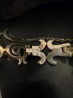 Vintage Taxco Mexico Sterling Silver Modernist Link Bracelet 50g Signed Hecho