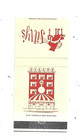 Jilly s - Nyc Matchcover    Endorsed By Frank Sinatra As His Favorite Bistro