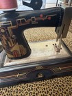 Casige Toy Sewing Machine  Vtg 1940   s Germany British Zone  Art Deco Model 1025
