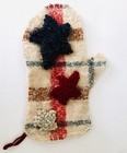 Gunderson Homestead Primitives Handmade Hooked Rug Star Mitten Home Decor