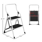 Heavy Duty Folding Step Stool Ladder W  Tool Bag Non Slip Secure 2 Step Utility