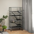 6-tier Small Animal Cage  Ferret Cage  Large Chinchilla Cage  Gray