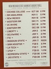 2025-2026 New Mexico State Aggies Schedule     college Basketball Sked New Card W