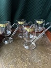 Vintage Hario Japan Cup De Glass Heat Resistant Footed Mugs Set Of 4 Handmade