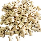 100x Wooden Empty Thread Spools For Sewing   Ribbon Floss 14mmx12mm