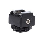For Nikon For Canon Flash To Camera Hot Shoe Converter Adapter Pc Sync Socket