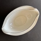 Noritake Vintage Ivory China Moonbeam 7149 Gravy Dish With Underplate Attached