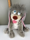 Vintage Anastasia Large 14  Pooka Grey Dog Plush Applause Stuffed Animal Disney
