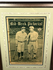 Mid-week Pictorial Newspaper April 21  1927 Babe Ruth   Ty Cobb  Framed 23x19