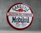 Mobiloil  Porcelain Enamel Heavy Metal Sign 30 Inches Double Side
