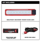 Milwaukee 2112-21 Cordless Redlithium Usb Rover Pocket Flood Light  445 Lumens