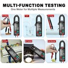 True Rms Digital Multimeter Tester Clamp Meter 400a Ac Dc 6000 Counts Auto Range