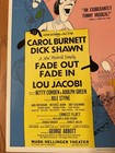 Rare Fade Out Fade In Musical  Window Card Poster Broadway Carol Burnet  14x22