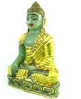 Big Natural Green Aventurine Quartz Gemstone Lord Budha Buddha Art Sculpture
