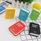 1 Cute Book Style Contact Lens Travel Box Case Bottle Mirror Tweezer Remover