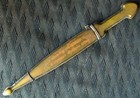 Original Caucasian Ornamented Dagger Or Kindjal  Scabbard With Text 