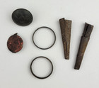 Fur Trade Brass Infantry Button  Trade Rings  Tinklers - 6 Pcs - Cass Co  Mn