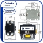 Appli Parts Apac-24024 Heavy Duty Contactor 2 Poles 40a 24v Coil Replacement For