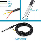 Ds18b20 Temperature Sensor Module Kit With High-accuracy Waterproof For Arduino
