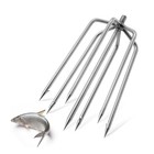 7-prong Stainless Steel Fishing Harpoon Spear Gaff Hook  8mm Screw  Ideal For Po