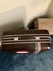 Samsonite Vintage Luggage Maroon Large Suitcase Japanese Rainbow Limited Edition