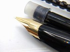 Vintage Montblanc 320 Fountain Pen 14k Medium Nib Black Excellent A901