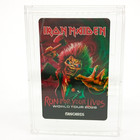 Iron Maiden 2026 Run For Your Lives Tour 4 Plastic Cups   Hard Cased Fancard