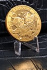 Vintage Mickey Minnie Mouse Gold Coin Rare Walt Disney World Disneyland Unique