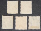 Gb Kgvi 1937 Definitives Inverted Watermark Set Sg462-466  Mint Mnh X3 Mh X2