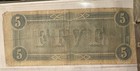 1864 Confederate States Of America  5 Five Dollars - Civil War Note