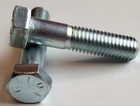 1 2-13x2 1 2 Hex Head Cap Screws Steel Zinc  Partial Thread  free Shipping 