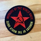 Communist Motto Patch - Workers Of The World Unite Iron-on Embroidered Socialism