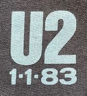 U2 New Year s Day Original 1982 Uk Promo Shirt  1-1-83  Island Pk Arts Ltd  Rare