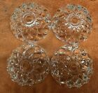 Matching Set Of Four 4 Antique Chandelier Glass Bobeches