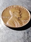 1968 Lincoln Copper Penny     No Mint Mark     Rim Error     Rare Minting Flaw