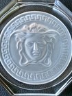 Beautiful - Versace Rosenthal Medusa Lumiere Clear Glass Coasters - Set Of 2