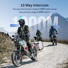 Fx60c Motorcycle Bluetooth Headset Helmet Intercom 4k Hd Camera Recorder 10-way