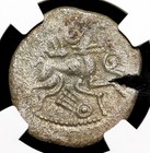 Celtic  Gaul  Coriosolites  100-50 B c  Billon Stater  Ngc Xf