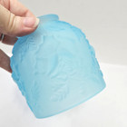 Fenton Lg Wright Powder Blue Satin Puffy Rose 3 Piece Fairy Light Lamp