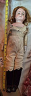 23  Inch Tall  Antique German  Brown Eyed  Bisque Head  Kid Body Doll