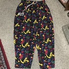 Chefwear Women Baggy Chef Pants Spicy Hot Peppers  Large  Elastic Drawstring