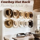 2 9inch Hat Hooks For Wall -  8 Pack  Cowboy Hat Rack suitablesun Hats  Fedora  