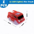 Magical Glowing Race Track Car Toy Led Light Electronic Track Car For Kids Boys