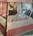 Vtg Bucilla Quilt Kit Living Rose 3285 Single Double Bed Applique Project 84x100